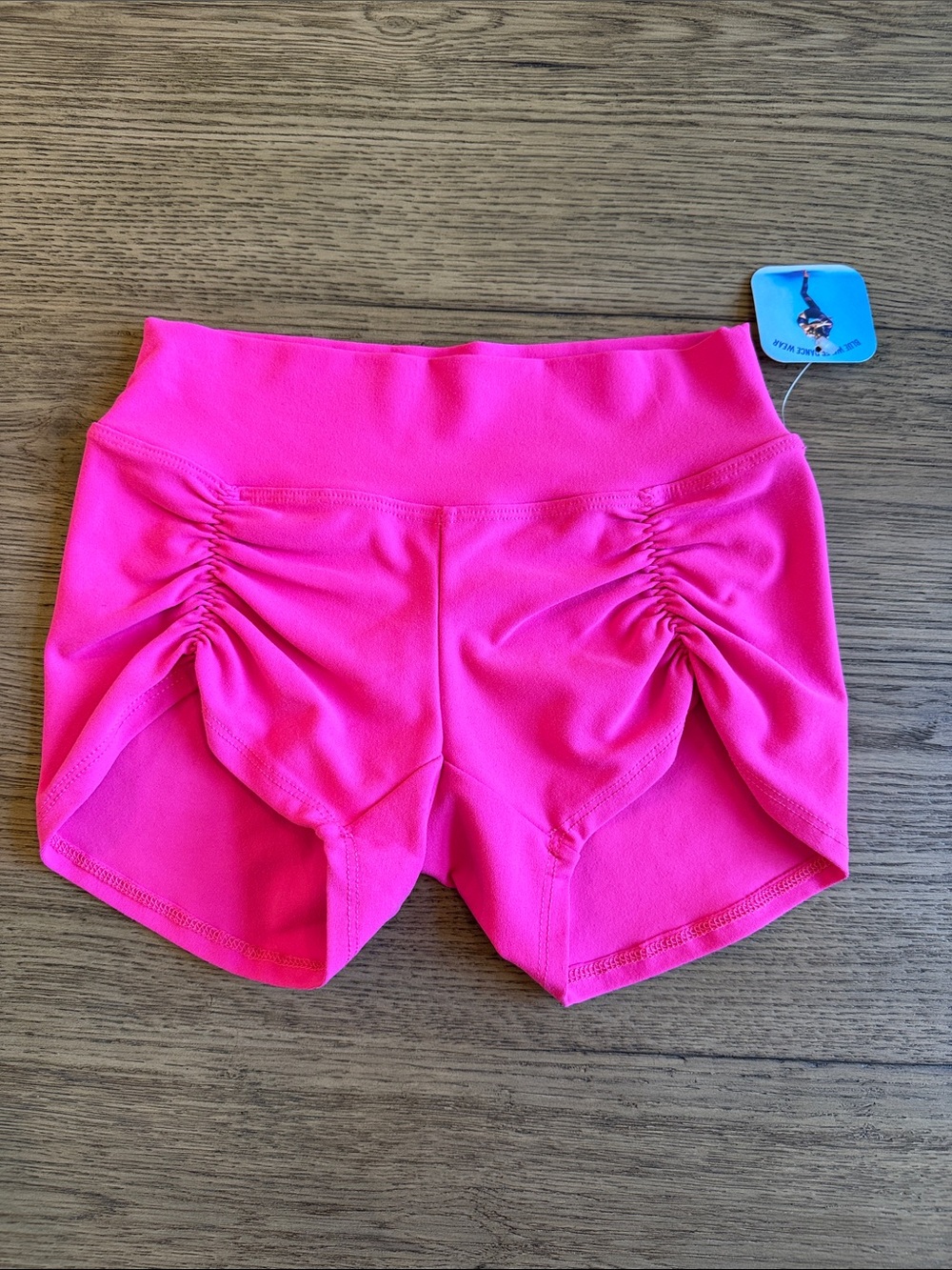 NWT Bluewater Hot Pink Ruched Dance Shorts